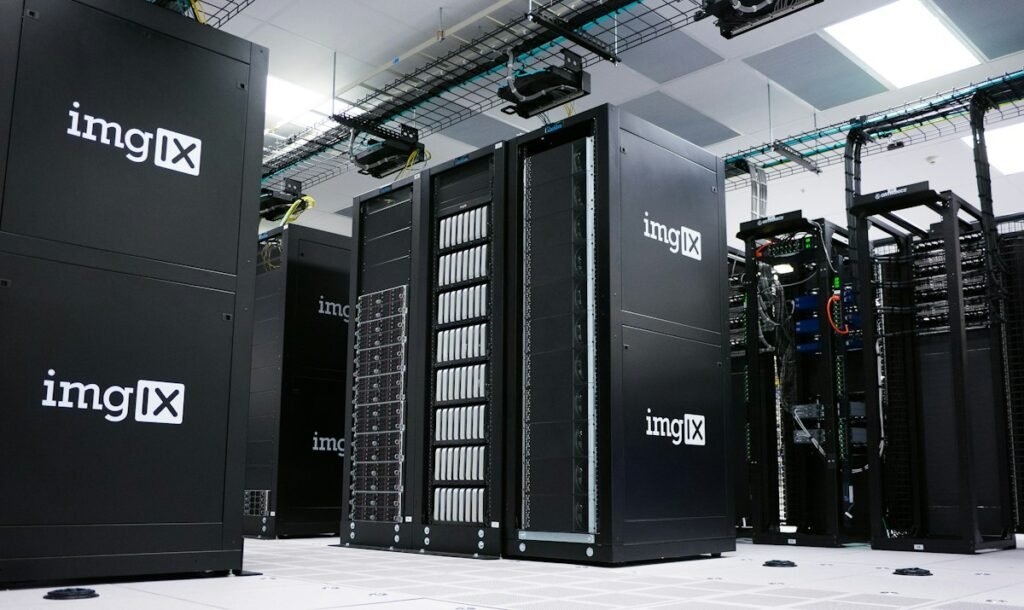 Server racks in a data centre
